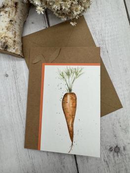Unikatreihe - Ostergruß mit Möhrchen